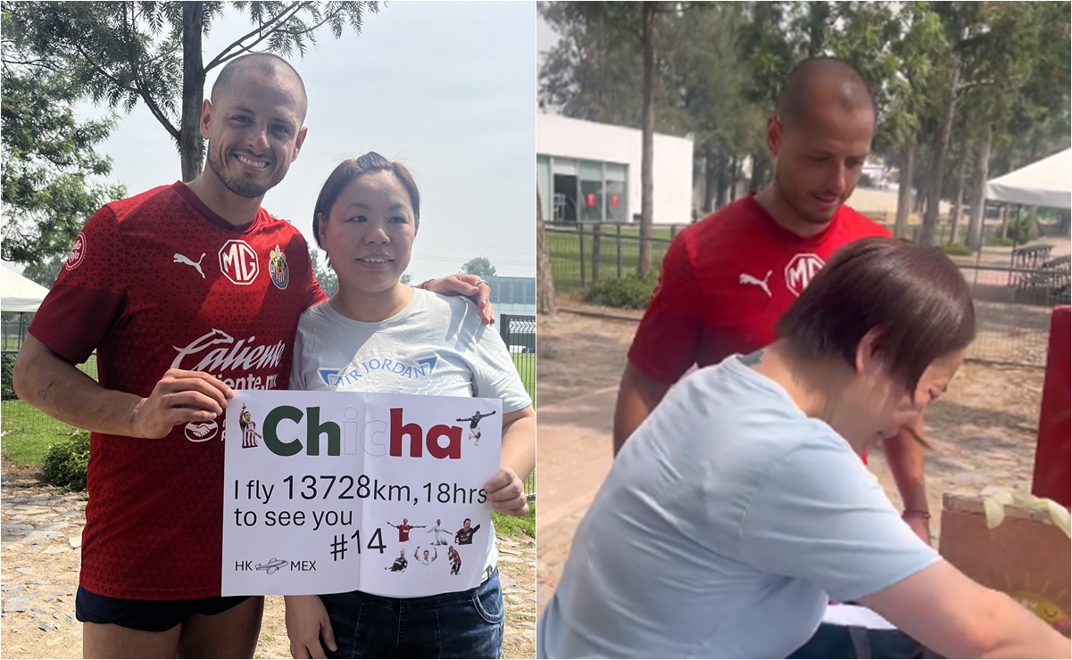 VIDEO: Fan de Chicharito viaja desde Hong Kong para conocer al atacante