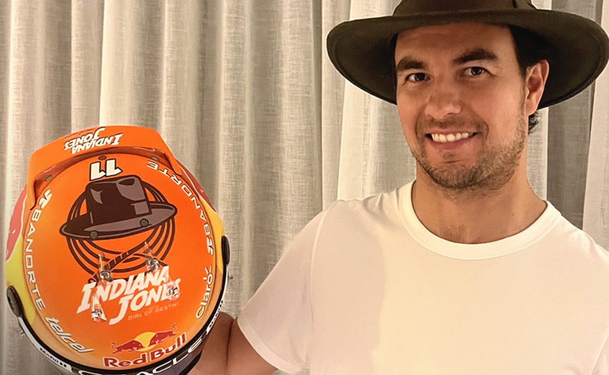 Checo Pérez sorprenderá con un casco de Indiana Jones en el GP de Canadá