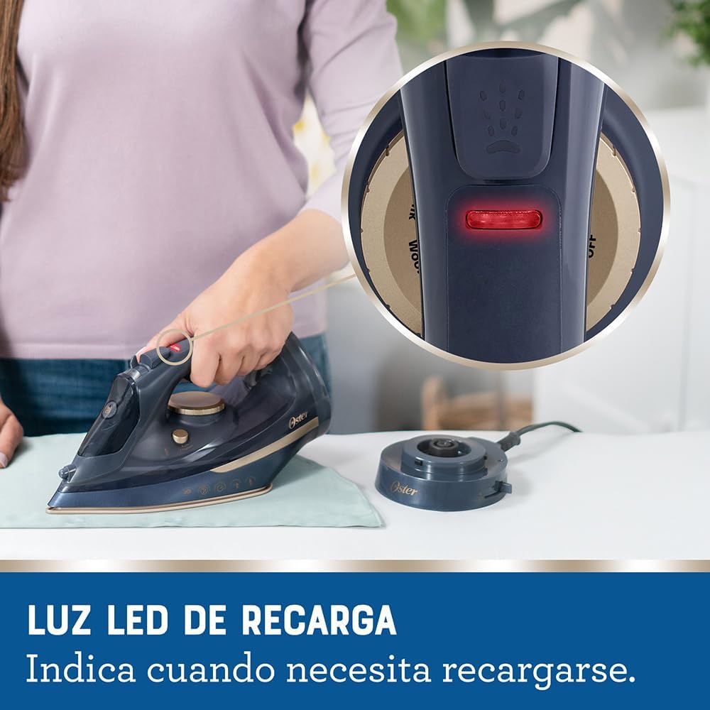 Oster Plancha de Vapor Inalámbrica 2 en 1 - Foto 5