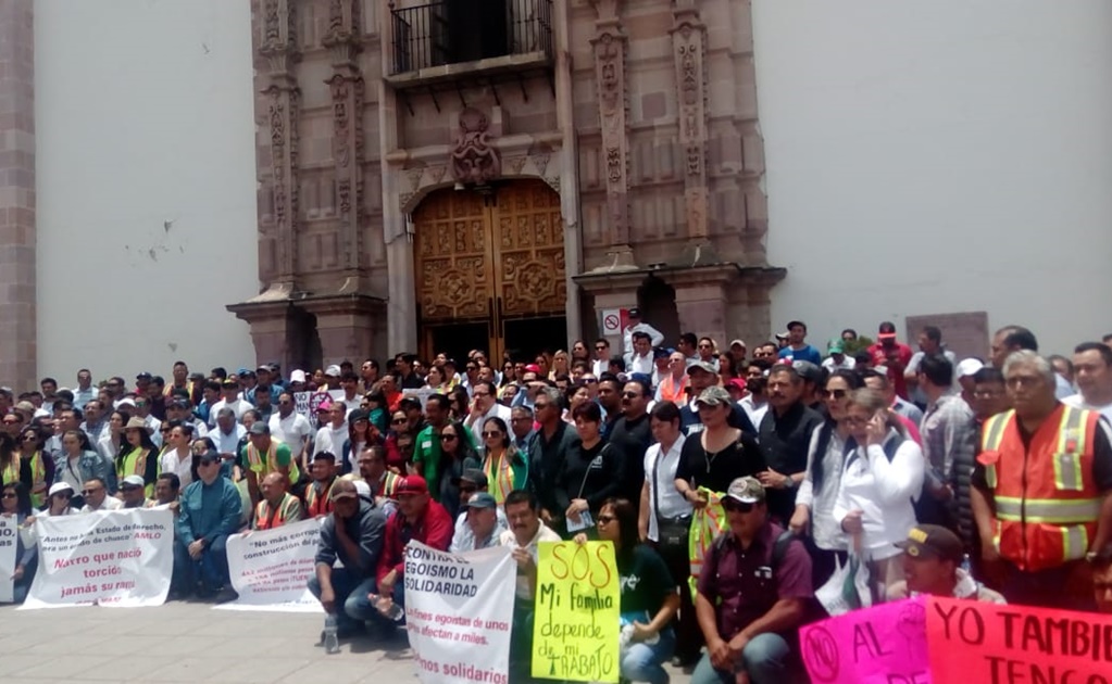 Se manifiestan mineros en Zacatecas; piden desbloqueo de mina Peñasquito