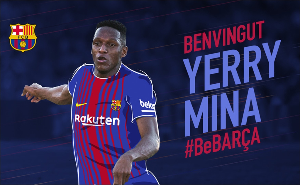 Barcelona oficializa fichaje de Yerry Mina
