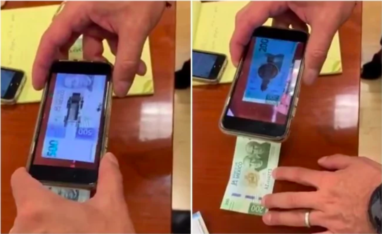 Así funciona la realidad aumentada en los nuevos billetes de 200 y 500 pesos