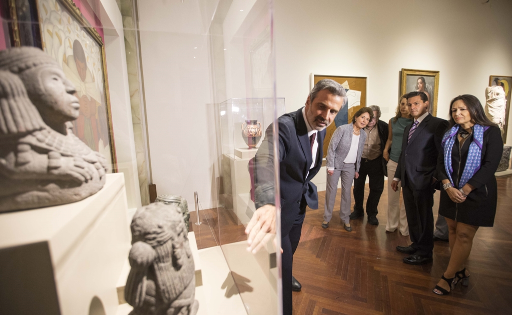 Peña Nieto visitó la exposición "Picasso y Rivera"
