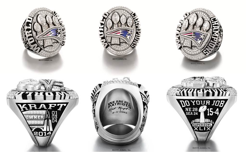 NFL: Patriotas presumen anillos del Super Bowl XLIX