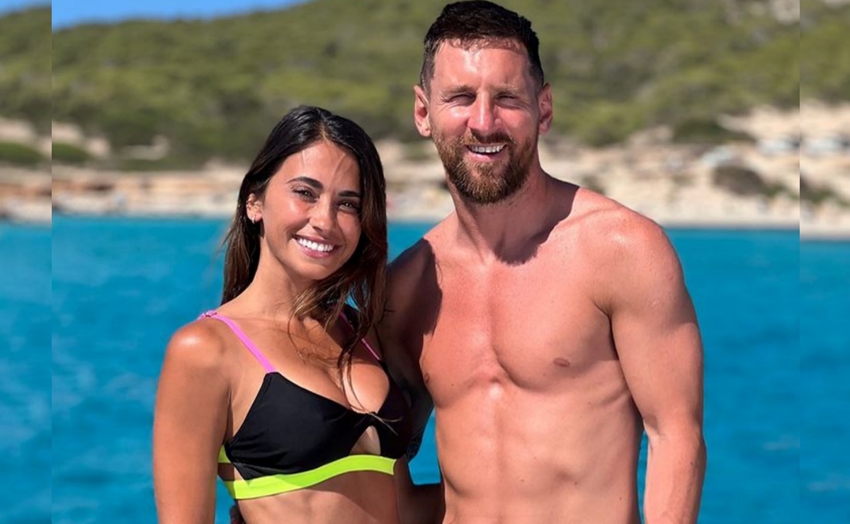 Antonela Roccuzzo y el bikini de Barbie con el que lució su figura tonificada de vacaciones con Messi