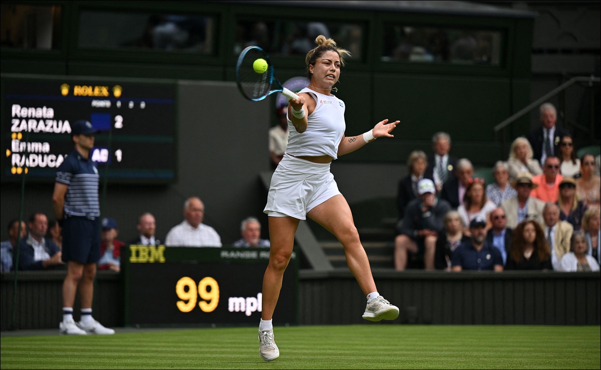 Renata Zarazúa hace historia en Wimbledon, pese a llevarse la derrota ante Emma Raducanu