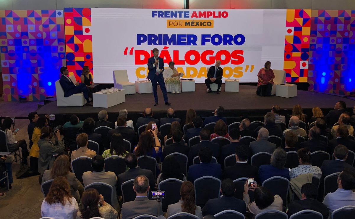 Reconciliación con PRD y evitar divisiones, los temas de los 4 aspirantes opositores en primer foro del Frente Amplio