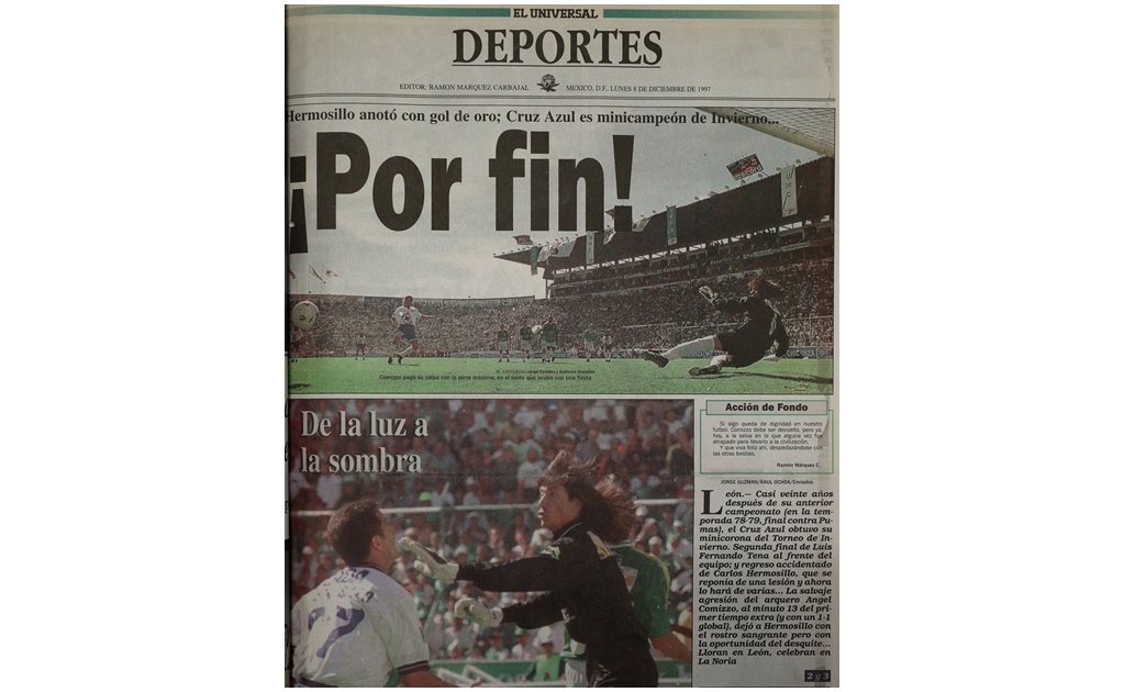 Cuando Cruz Azul salió campeón en 1997 esto ocurría en la Ciudad de México