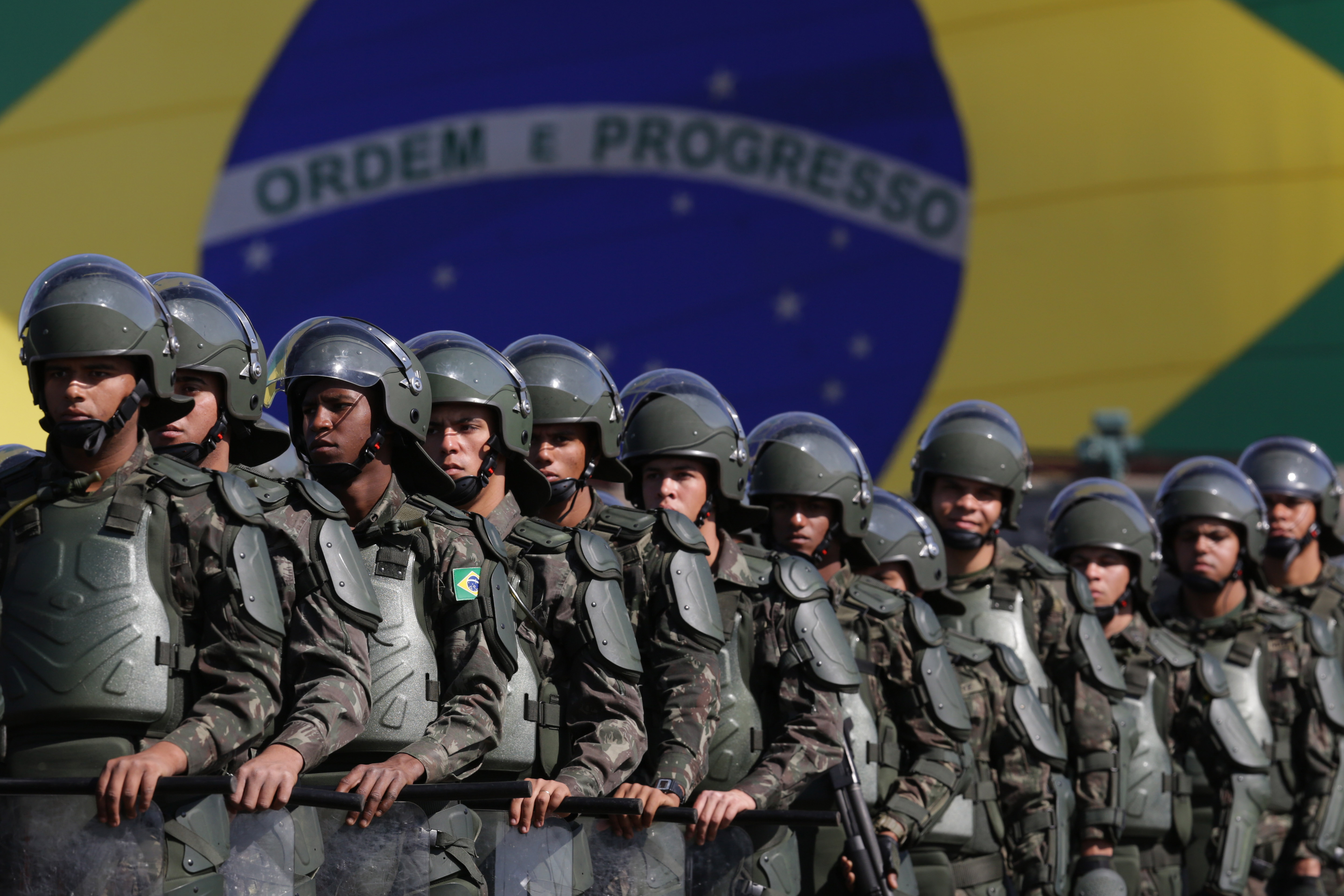 Policía de Brasilia, a huelga en vísperas del fútbol olímpico