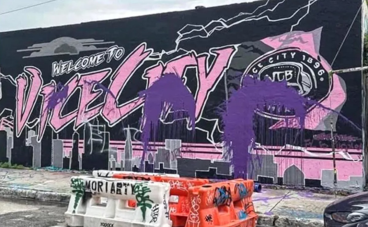 La afición rival del Inter de Miami vandalizó un mural dedicado a Lionel Messi