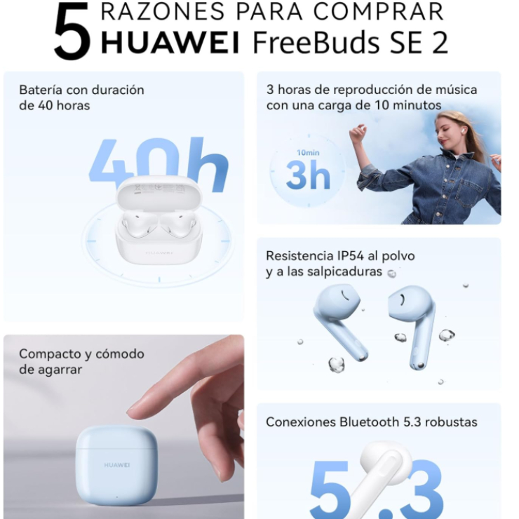 HUAWEI FreeBuds SE 2 Azul Glacial Amazon