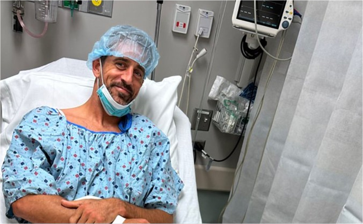 Aaron Rodgers y su emotivo mensaje tras ser operado: "Gracias por todo el amor"