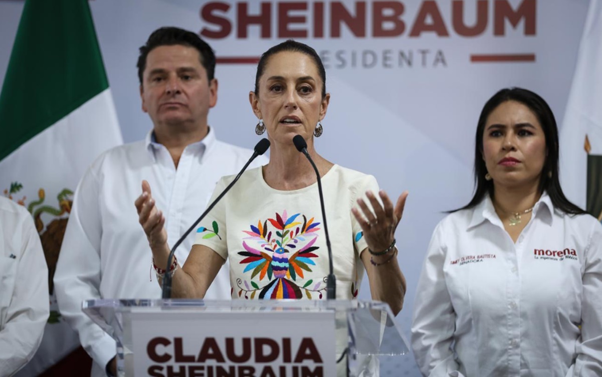 Sheinbaum critica candidatura de Ricardo Anaya al Senado; "está prófugo de la justicia", señala
