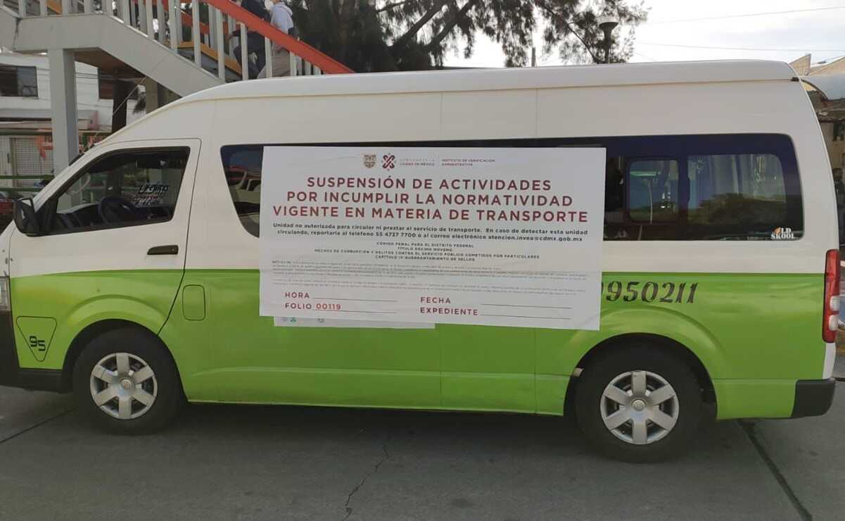 Van 319 unidades de transporte público suspendidas por incumplir acuerdos para alza de tarifa en CDMX