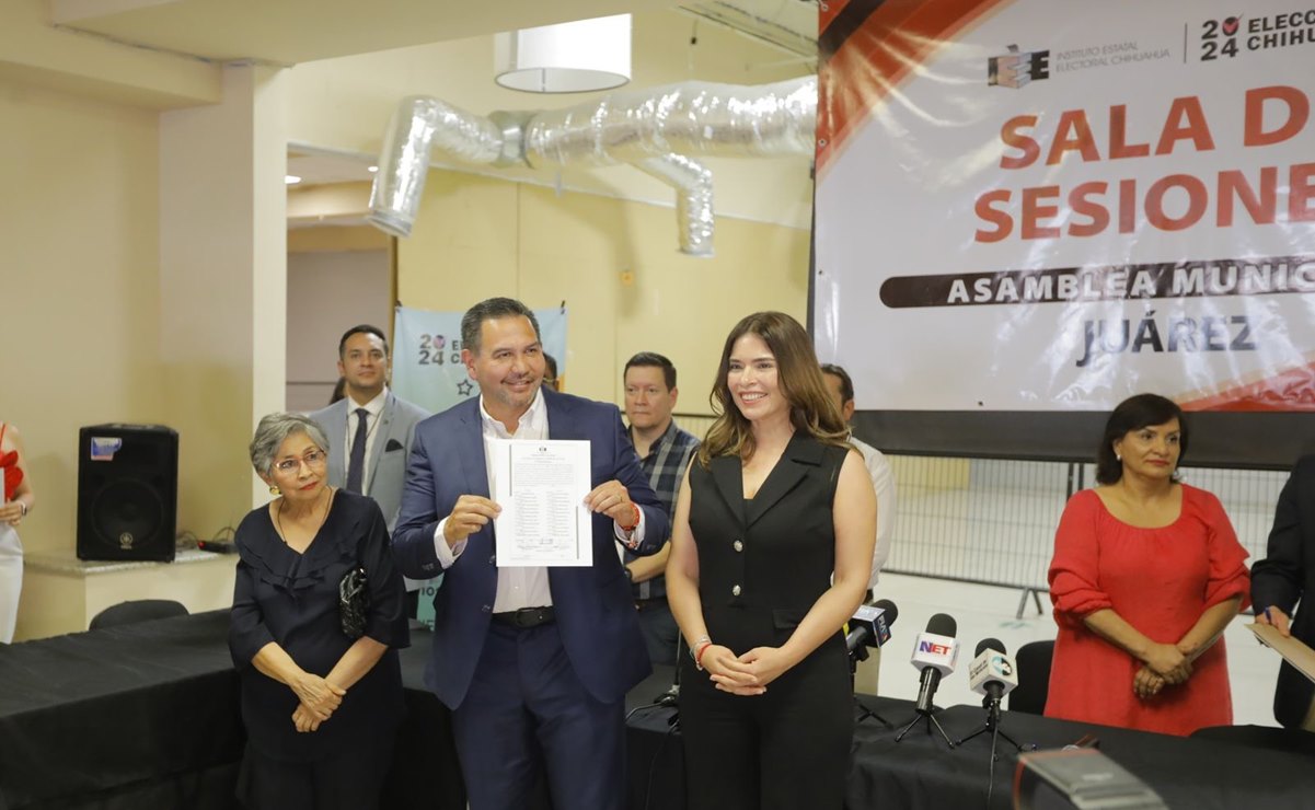 Entregan constancia de mayoría a Cruz Pérez Cuellar como alcalde electo de Ciudad Juárez, Chihuahua