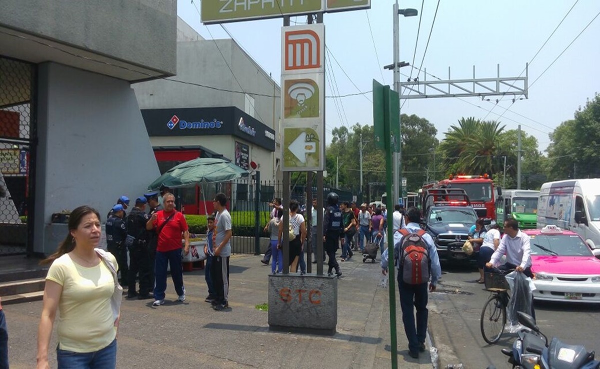 Reportan fallecimiento de una niña en estación Zapata del Metro 