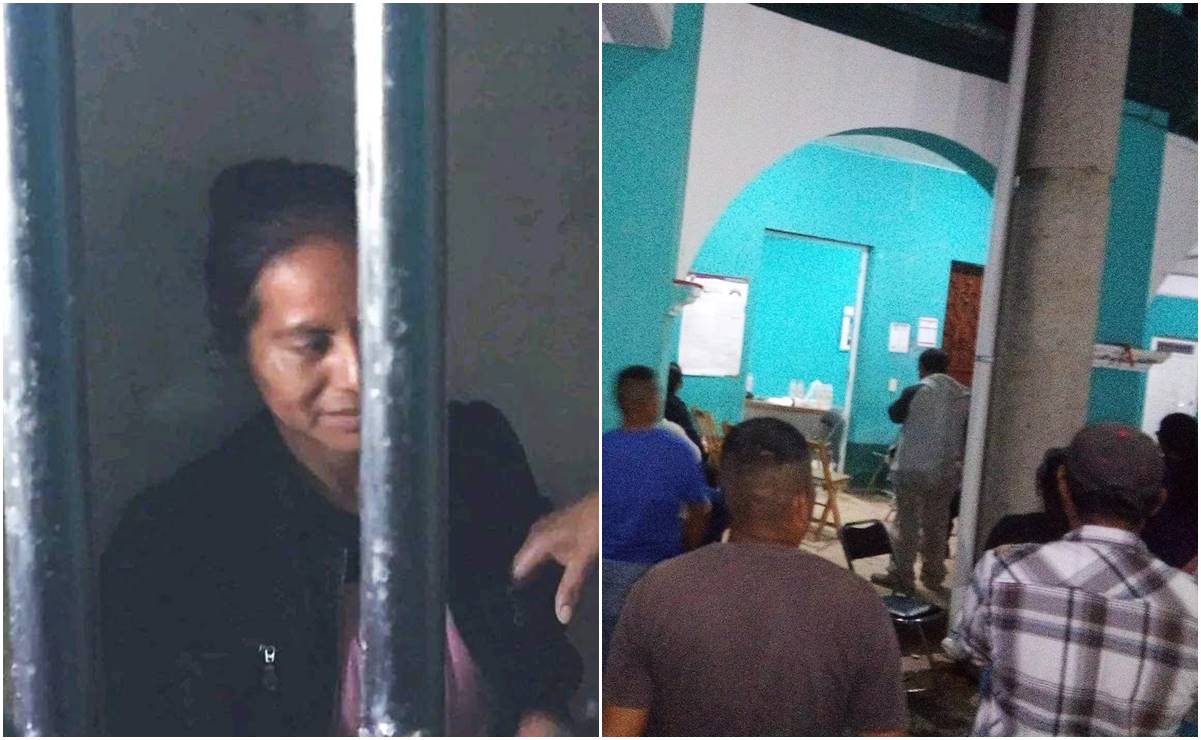 Habitantes encarcelan a presidenta municipal por supuesto desfalco de recursos públicos en Ocotlán, Oaxaca