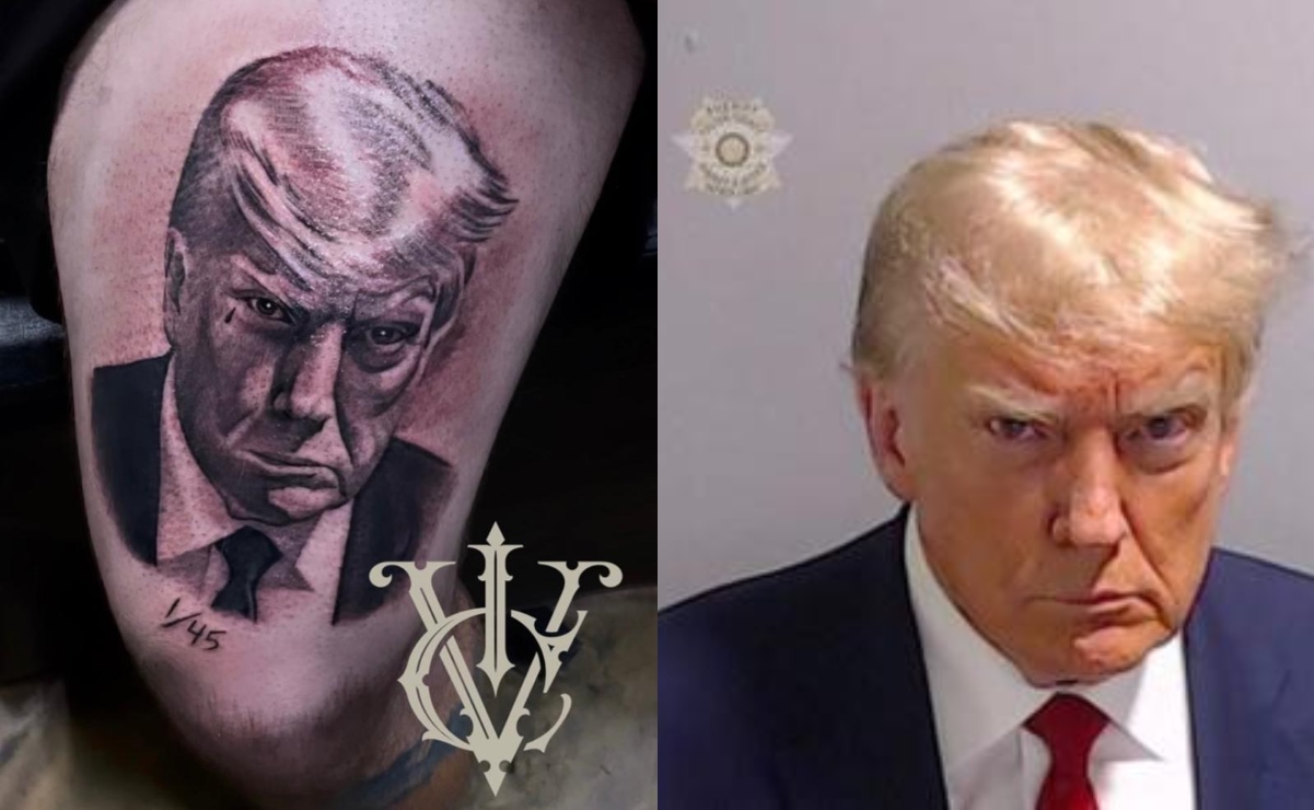 Se tatúan la foto del fichaje de Trump y se desata el revuelo en redes 