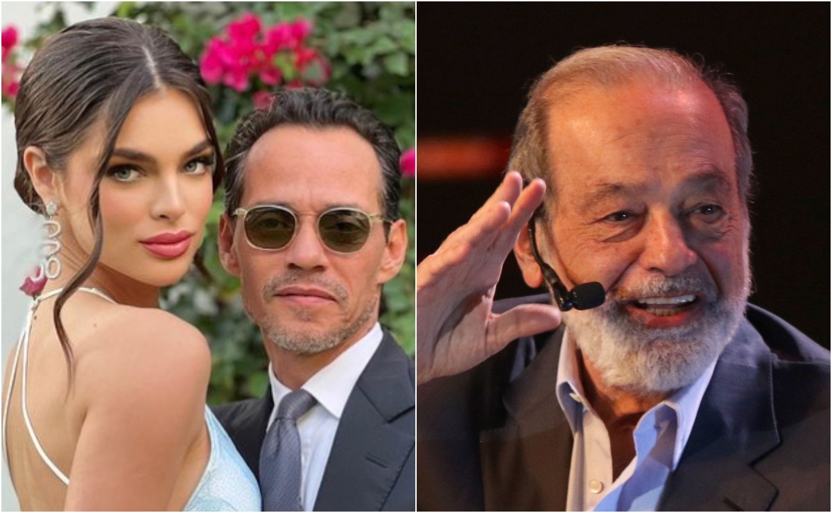 Desde Carlos Slim hasta Salma Hayek, grandes personalidades en la boda de Marc Anthony y Nadia Ferreira
