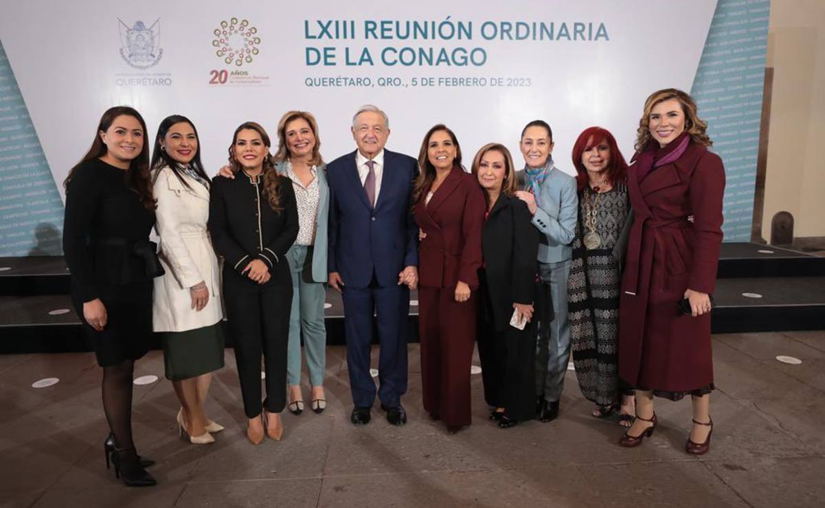 "Tiempo de mujeres": Sheinbaum comparte foto con gobernadoras estatales junto a AMLO