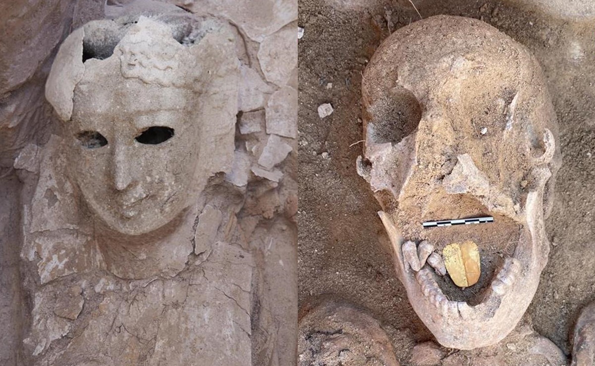 Encuentran momia con lengua de oro en Alejandría