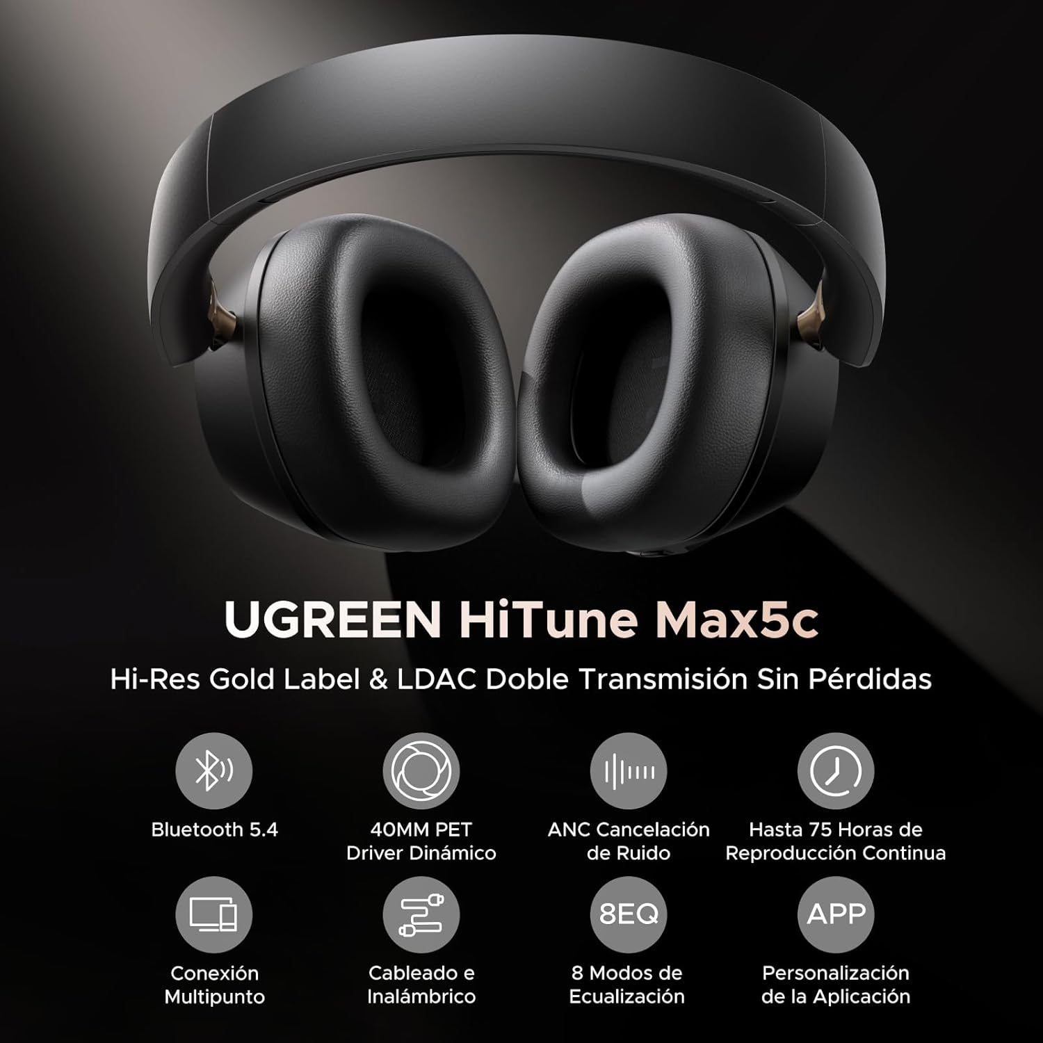 UGREEN Audífonos Inalámbricos Diadema - Foto 4