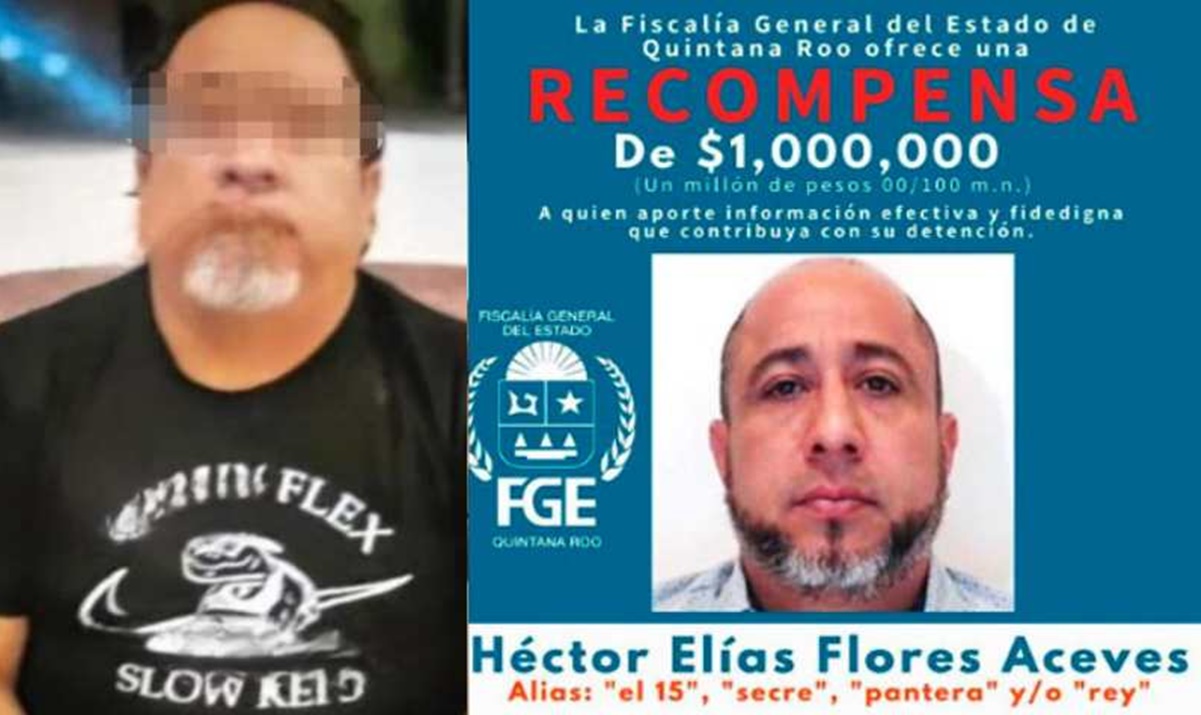 Cae Héctor Elías Flores, “El 15”, jefe de plaza de “Los Chapitos” en Cancún