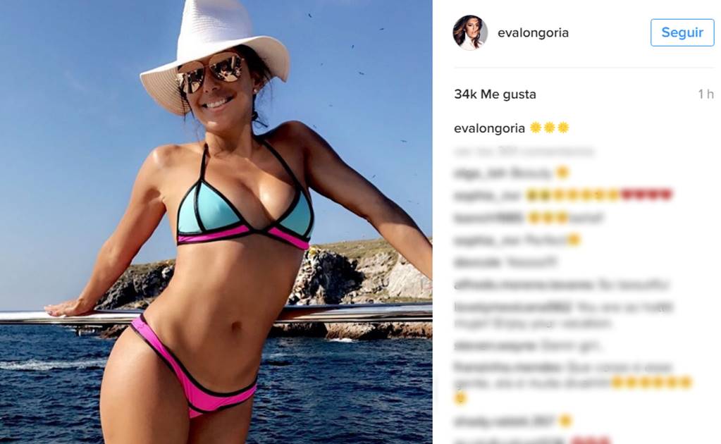 Eva Longoria se luce en bikini