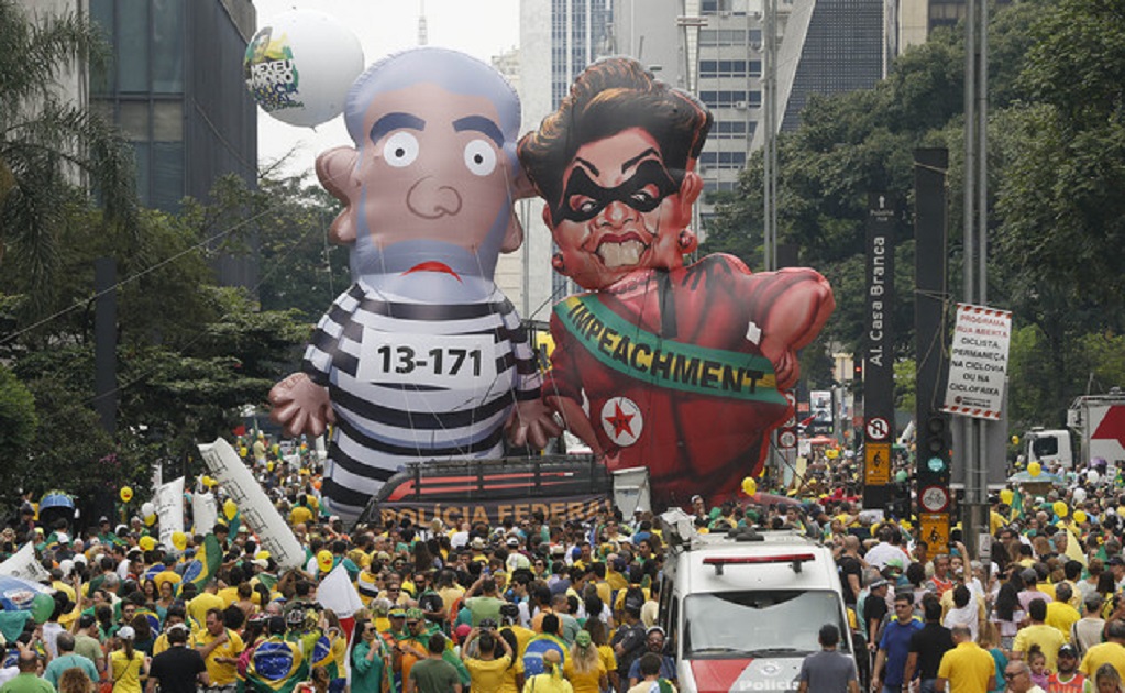 Brazilian government regroups after huge protests against president 