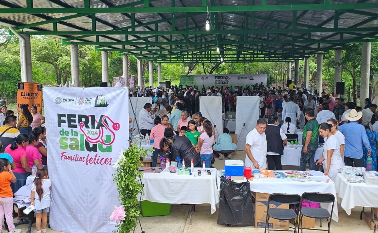 Reciben más de 500 personas atención en Feria de la Salud del DIF en Aquismón, SLP