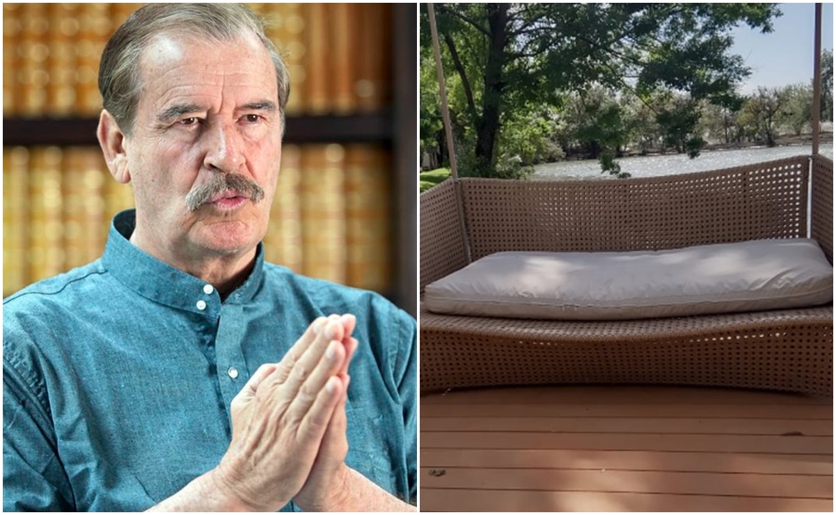 Vicente Fox comparte foto de Marta Sahagún en sillón que Salinas Pliego le regaló hace 30 años