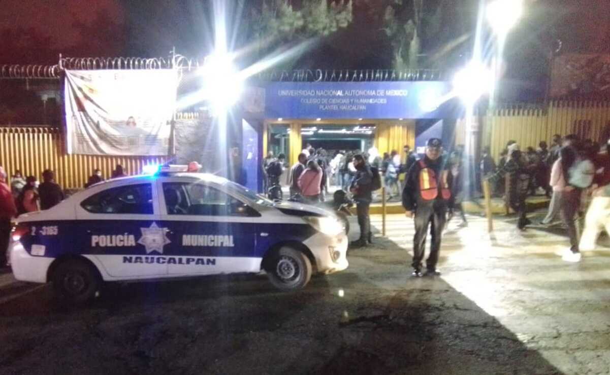 Implementan operativo de seguridad para resguardar a estudiantes de la UNAM en Naucalpan 