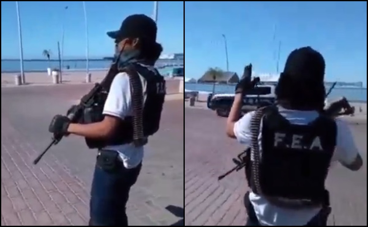 Gobierno de Sinaloa investiga video en el que policías responden a saludo de un hombre armado 