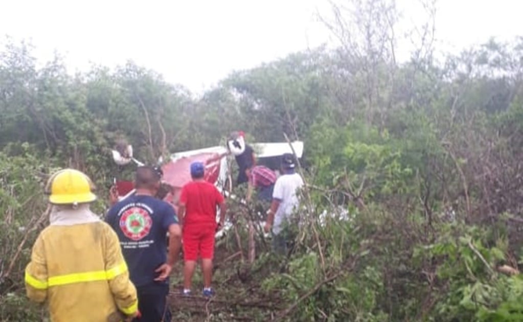 Se desploma avioneta en Mazatlán, Sinaloa; tripulantes la abandonan
