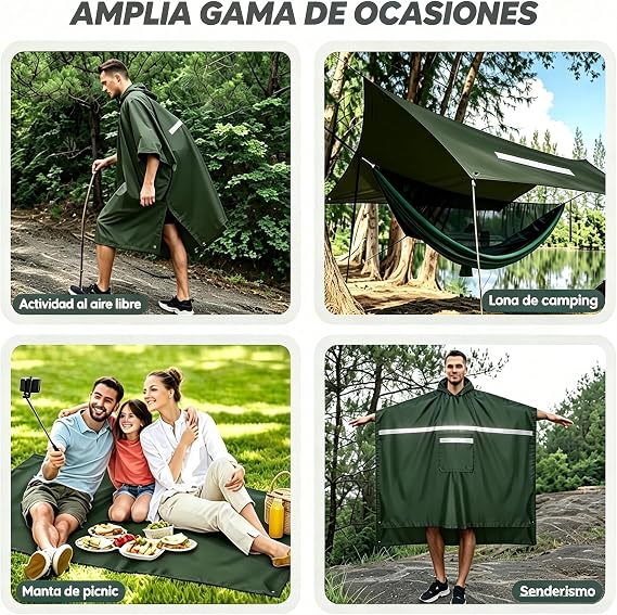 Poncho de Lluvia Impermeable - Foto 2