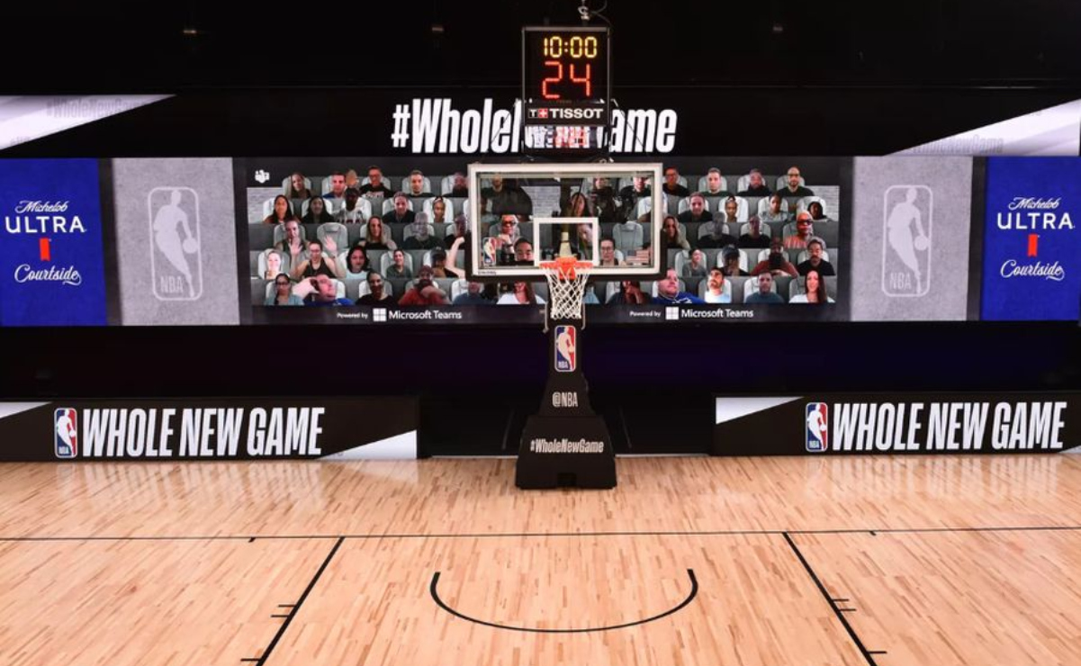 NBA usará Microsoft Teams para sentar virtualmente a los fans en la cancha