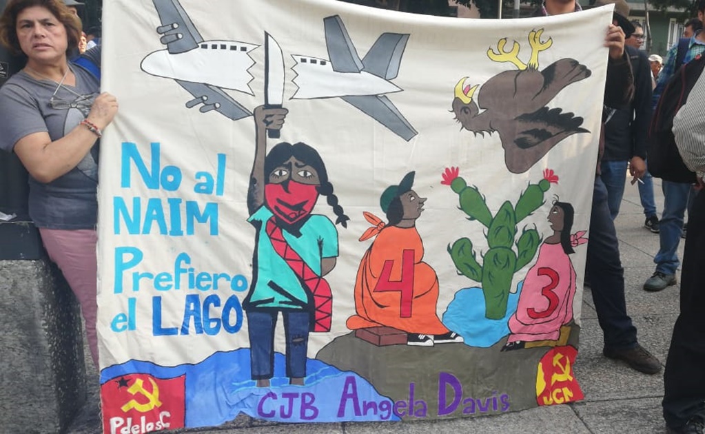 "Seguiremos luchando para cancelar aeropuerto", dicen ejidatarios de Atenco