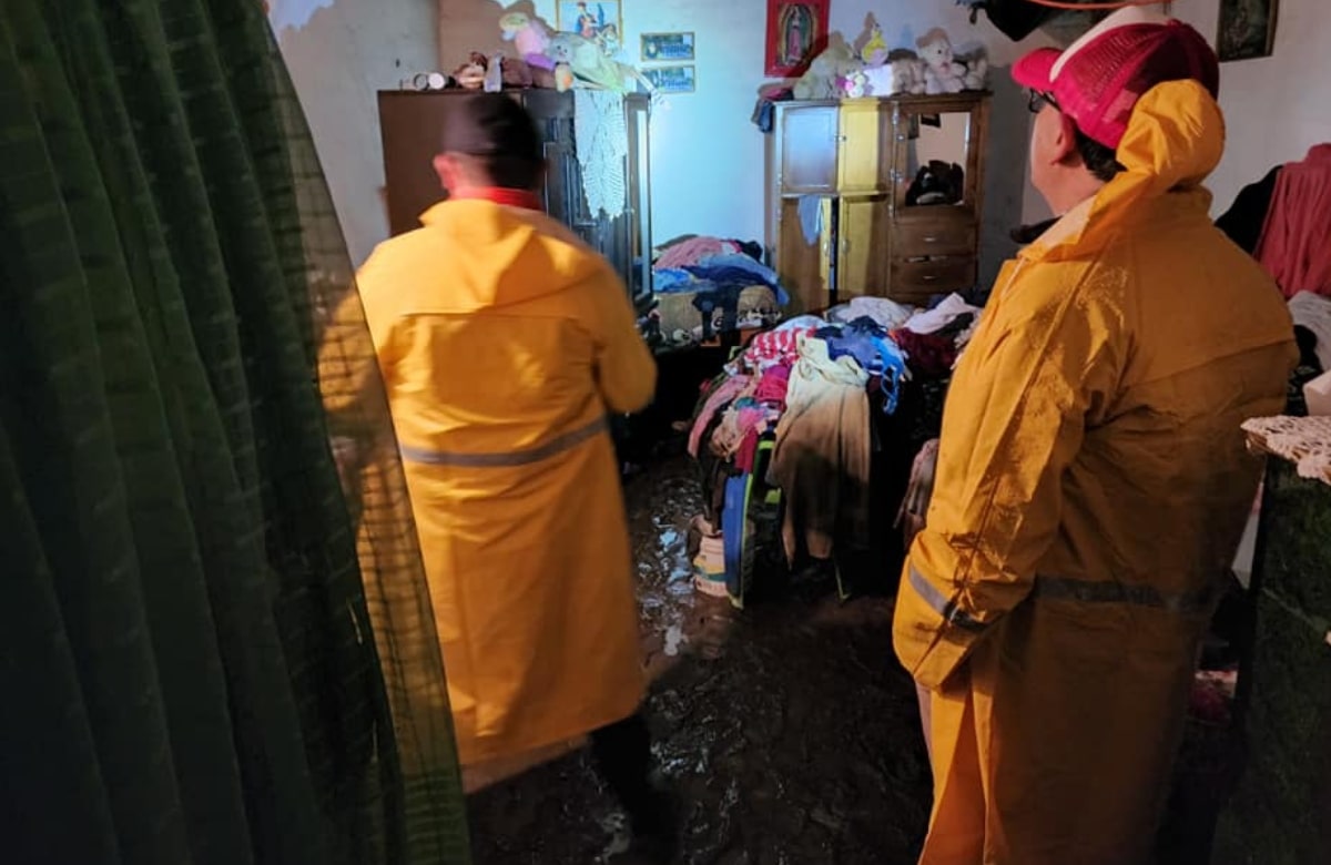 Fuerte tromba en Sombrerete, Zacatecas provoca daños en casas de 50 familias 