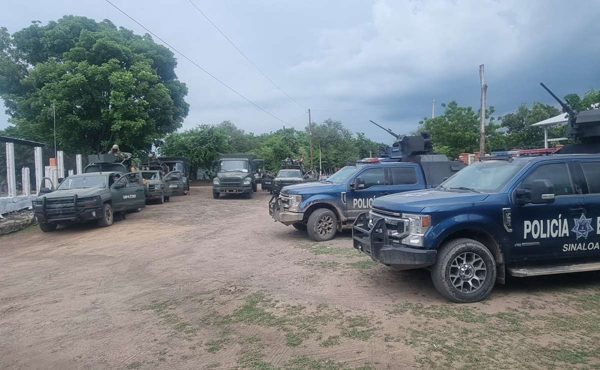 Fuerzas federales realizan operativo en la comunidad de Pueblos Unidos, Culiacán; suspenden clases