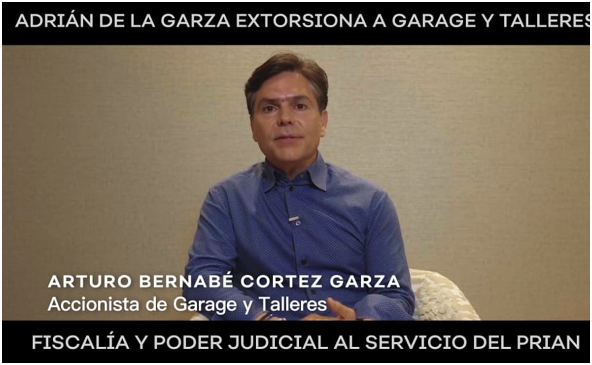VIDEO: Empresario de NL denuncia a Adrián de la Garza por extorsión y despojo 
