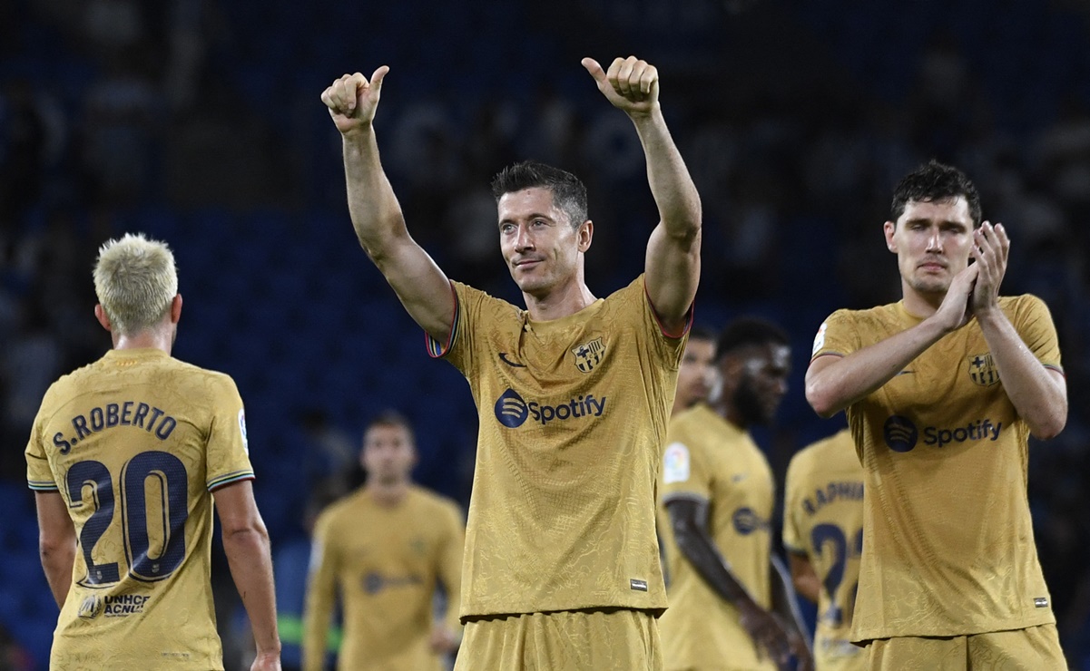 Lewandowski luce con el Barcelona y le da su primer triunfo en LaLiga