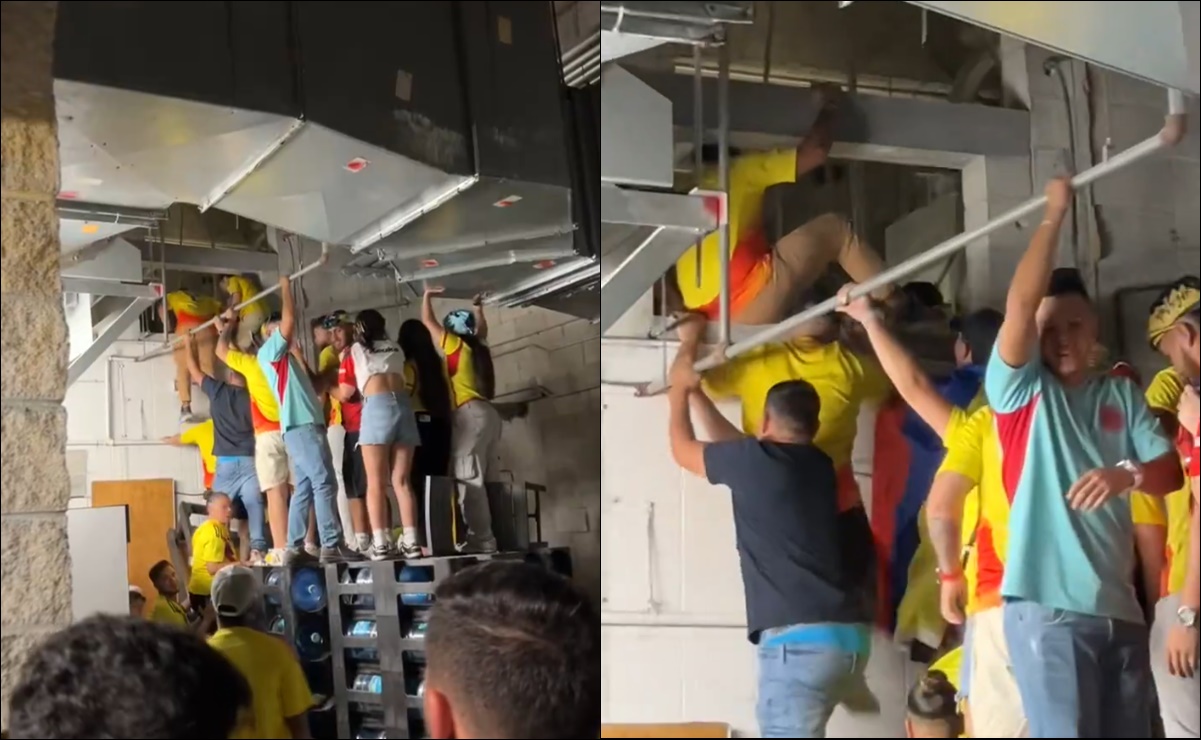 Aficionados colombianos intentaron ingresar al Hard Rock Stadium por los ductos de ventilación