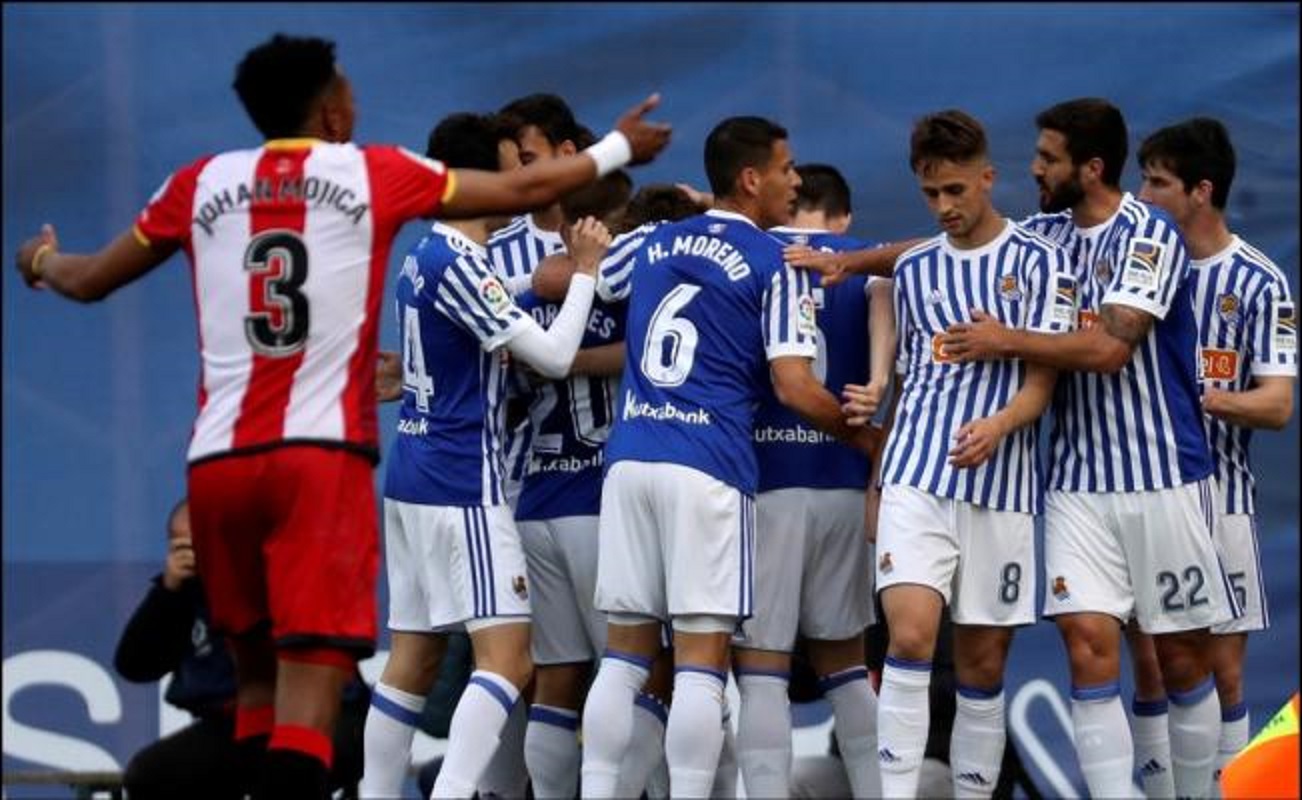 Héctor Moreno, titular en goleada de la Real Sociedad