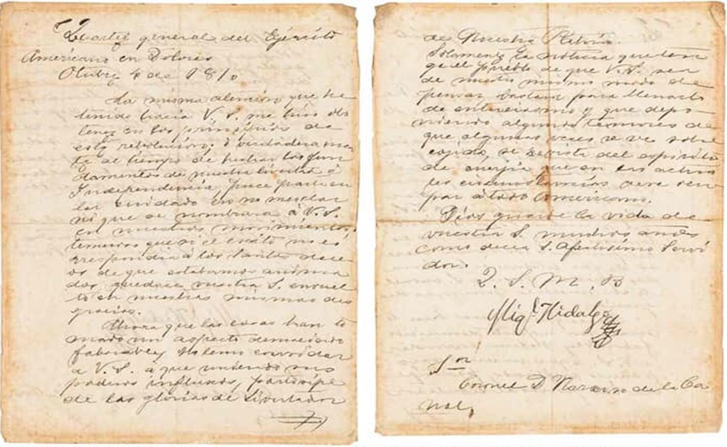 Morton auction house sells historic papers written by the great heroes of the Mexican Independence