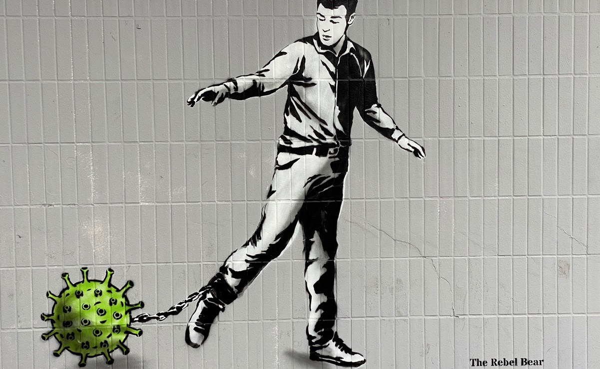El "Banksy escocés" honra a personal médico con su arte callejero