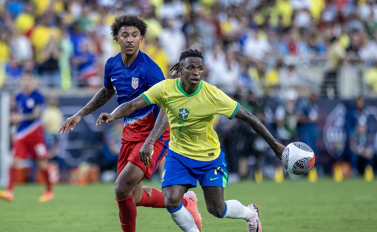Estados Unidos rescató el empate ante Brasil gracias a Pulisic