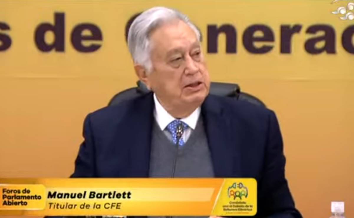 Reforma energética de Peña Nieto fue un “mecanismo de despojo a la CFE”, asegura Manuel Bartlett
