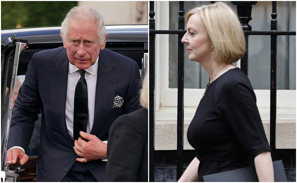 Carlos III mantiene su primera audiencia con la primera ministra Liz Truss tras la muerte de la reina Isabel II