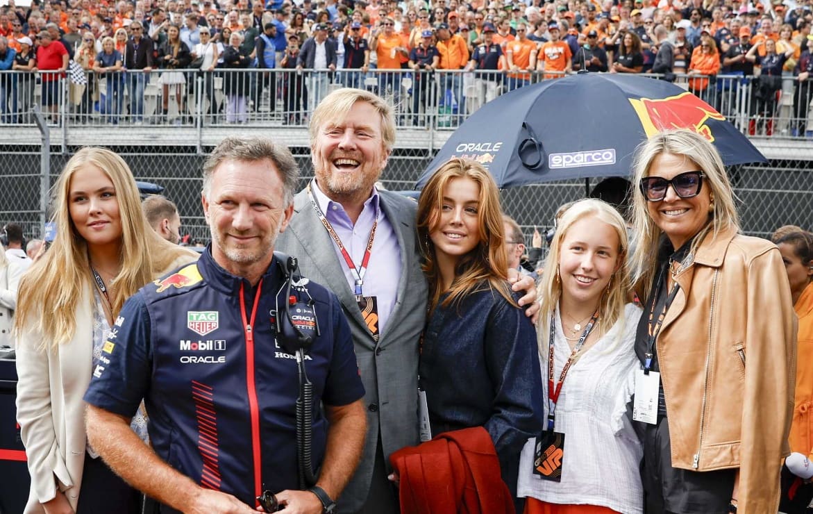 El rey Guillermo Alejandro y Máxima de Holanda disfrutan de la Fórmula 1