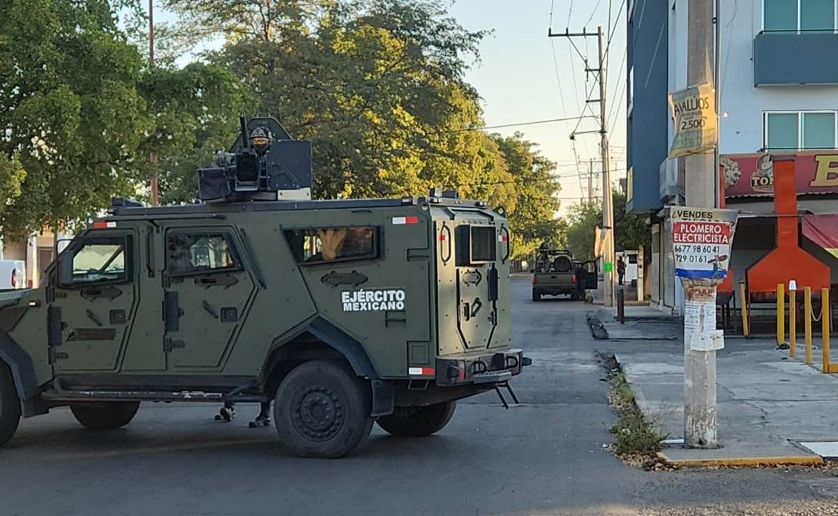 Reportan operativo de GN y el Ejército en residencia del fraccionamiento Los Olivos en Culiacán